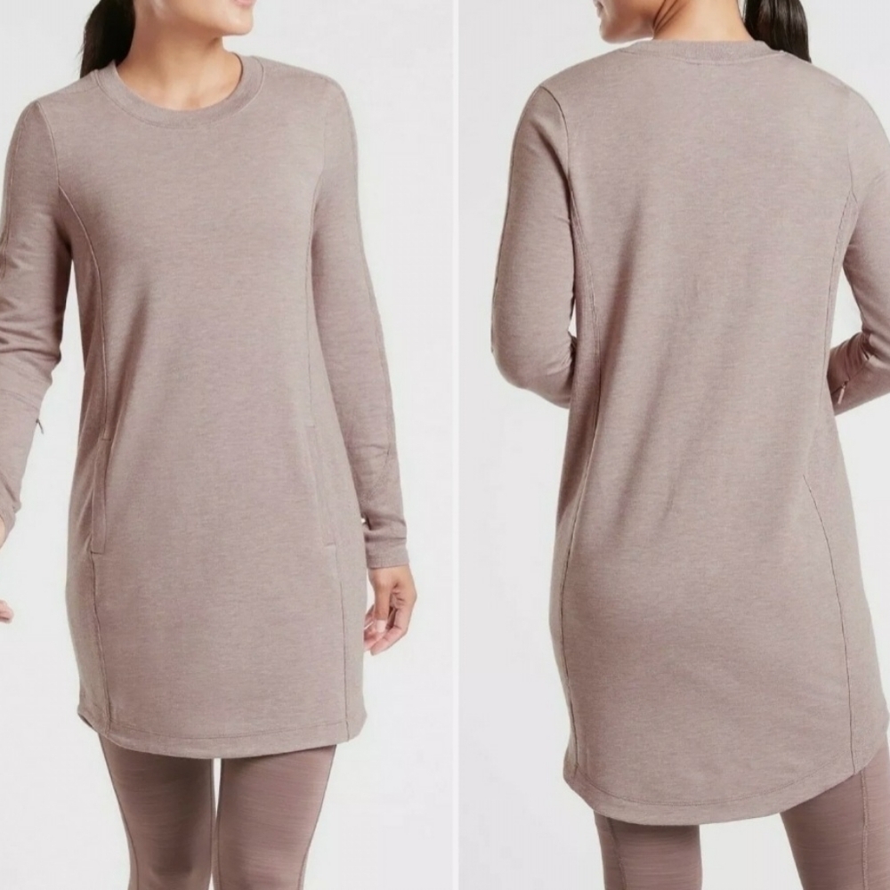 Athleta Balance Dress Flora heathered Mauve